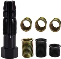 16 delige bougie draadreparatie set met tapse tapbout - m16 x 1,25 - bougiehulzen met inwendig m14 maat - bougiedraadreparatie 