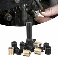 16 delige bougiedraad reparatie set - tapset schroefdraad reparatie bougiegat&nbsp;- bougie schoefdraad herstel bussenset