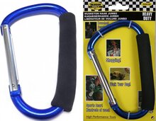 16 x 10 cm aluminium jumbo musketon haak - musketonhaak - heavy duty karabijnhaak - shoppinghaak - draaghaak - opberghaak&amp;#x00a