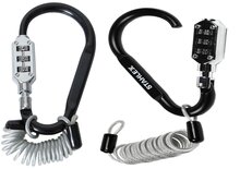 900 mm x 2.5 mm stahlex cijfer kabelslot met karabijnhaak - anti diefstal slot - cijferslot - kabel slot - superlock veiligheid