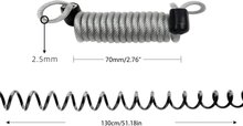 900 mm x 2.5 mm stahlex cijfer kabelslot met karabijnhaak - anti diefstal slot - cijferslot - kabel slot - superlock veiligheid