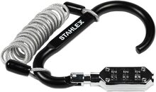 900 mm x 2.5 mm stahlex cijfer kabelslot met karabijnhaak - anti diefstal slot - cijferslot - kabel slot - superlock veiligheid
