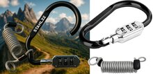 900 mm x 2.5 mm stahlex cijfer kabelslot met karabijnhaak - anti diefstal slot - cijferslot - kabel slot - superlock veiligheid
