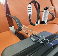 900 mm x 2.5 mm stahlex cijfer kabelslot met karabijnhaak - anti diefstal slot - cijferslot - kabel slot - superlock veiligheid