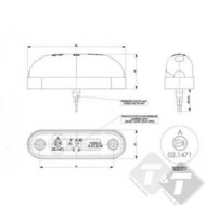 contourverlichting, breedte lamp, positie verlichting