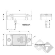 zijmarkeringlamp, zijmarkering lamp, countourlamp, contour licht, markeringslamp, led markering