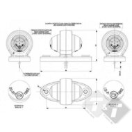 zijmarkeringlamp, zijmarkering lamp, countourlamp, contour licht, markeringslamp, led markering