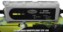 Acculader 12 Volt 1.0 Ampere - Stroomlader - Druppelaar - Druppellader - H&ouml;fftech