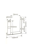 bevestigingsplaat, lamp houder, lamphouder, montageplaat zwaailamp, zwaailamp houder, zwaailamphouder, zwaailicht houder, zwaai