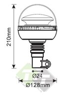 Zwaailamp, Zwaai lamp, Led lamp, Ledlamp, Waarschuwingslamp, Waarschuwing lamp