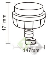 Zwaailamp, Zwaai lamp, Led lamp, Ledlamp, Waarschuwingslamp, Waarschuwing lamp