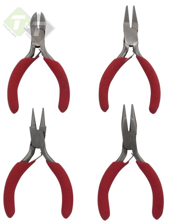 tangenset mini, tangset, tangen set, punttang, zijkniptang, puntbektang, knijptang