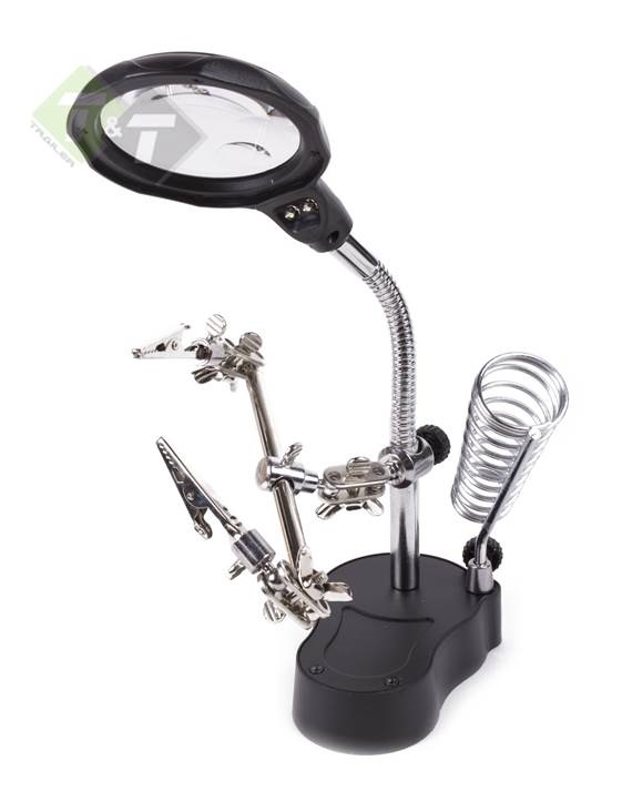 Loupe-loep met derde handje en ledlamp-Vergrootglas-Benson-trailerandtools