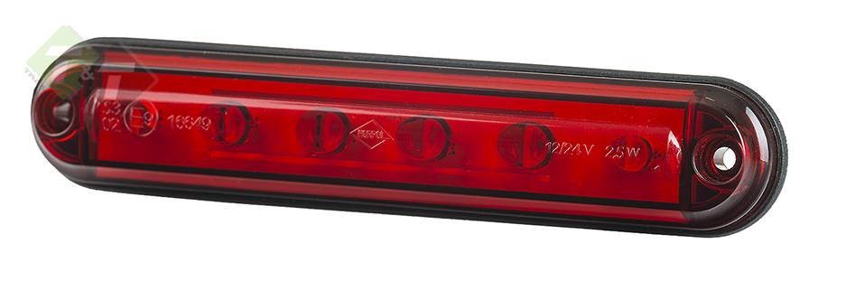 Remlicht - Zijmarkeringslamp - 12/24V - Stop ledlamp - Rood - Horpol