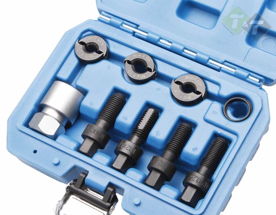 Wielbout schroefdraad reparatie set - 11 delig - Wielflens draad reparatie 