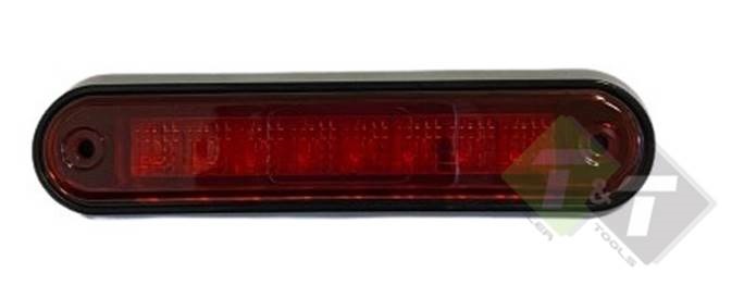 Zijmarkeringslamp - 8 LEDS - Contourlamp rood - 12/24Volt - KMR