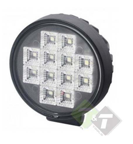 LED Werklamp met schakelaar - 12 LEDS - Rond - 12 Watt - Ledlamp