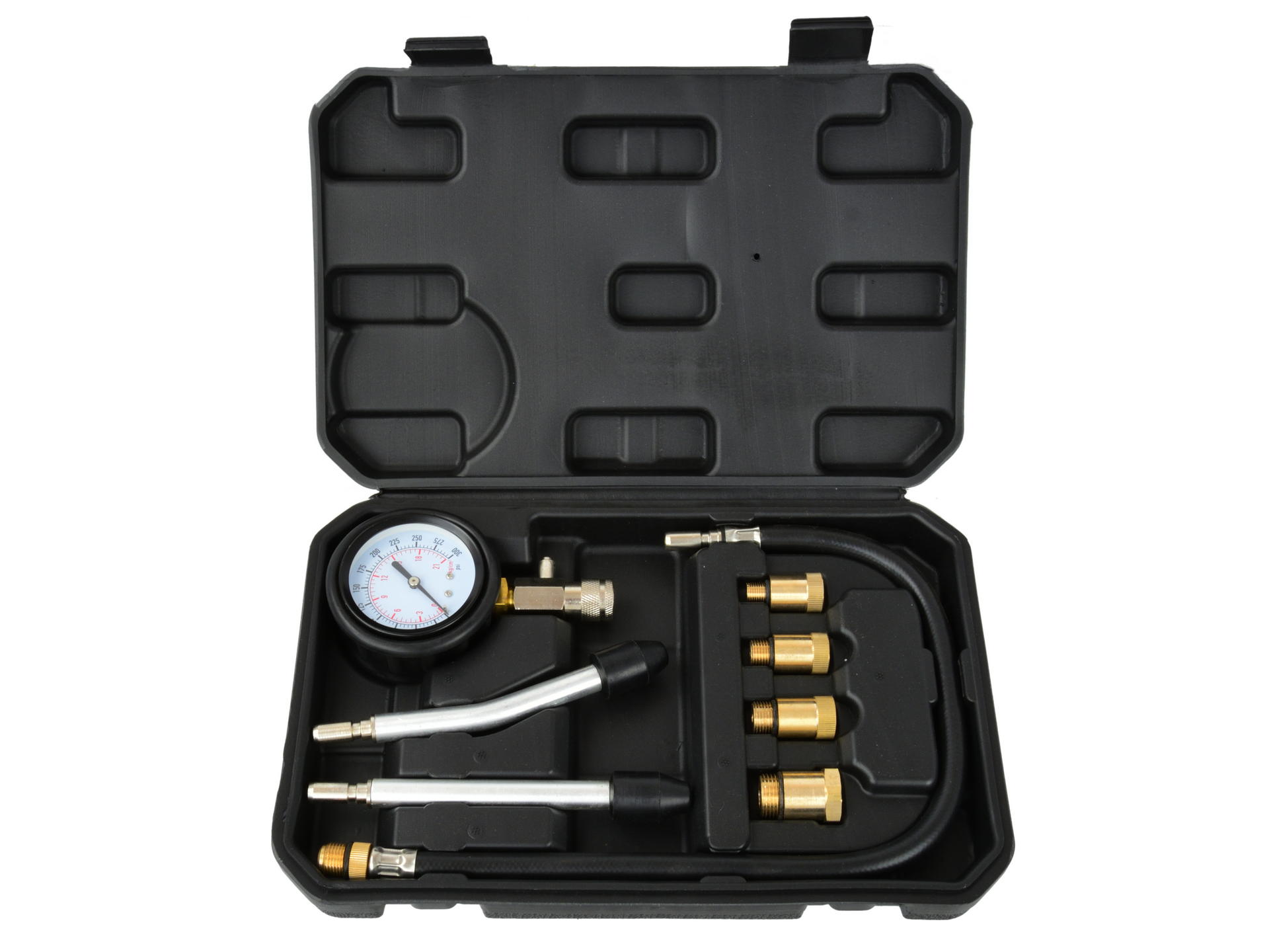 Benzine compressietester - 0 tot 20 bar - Compressiemeter - 8 delig - GEKO