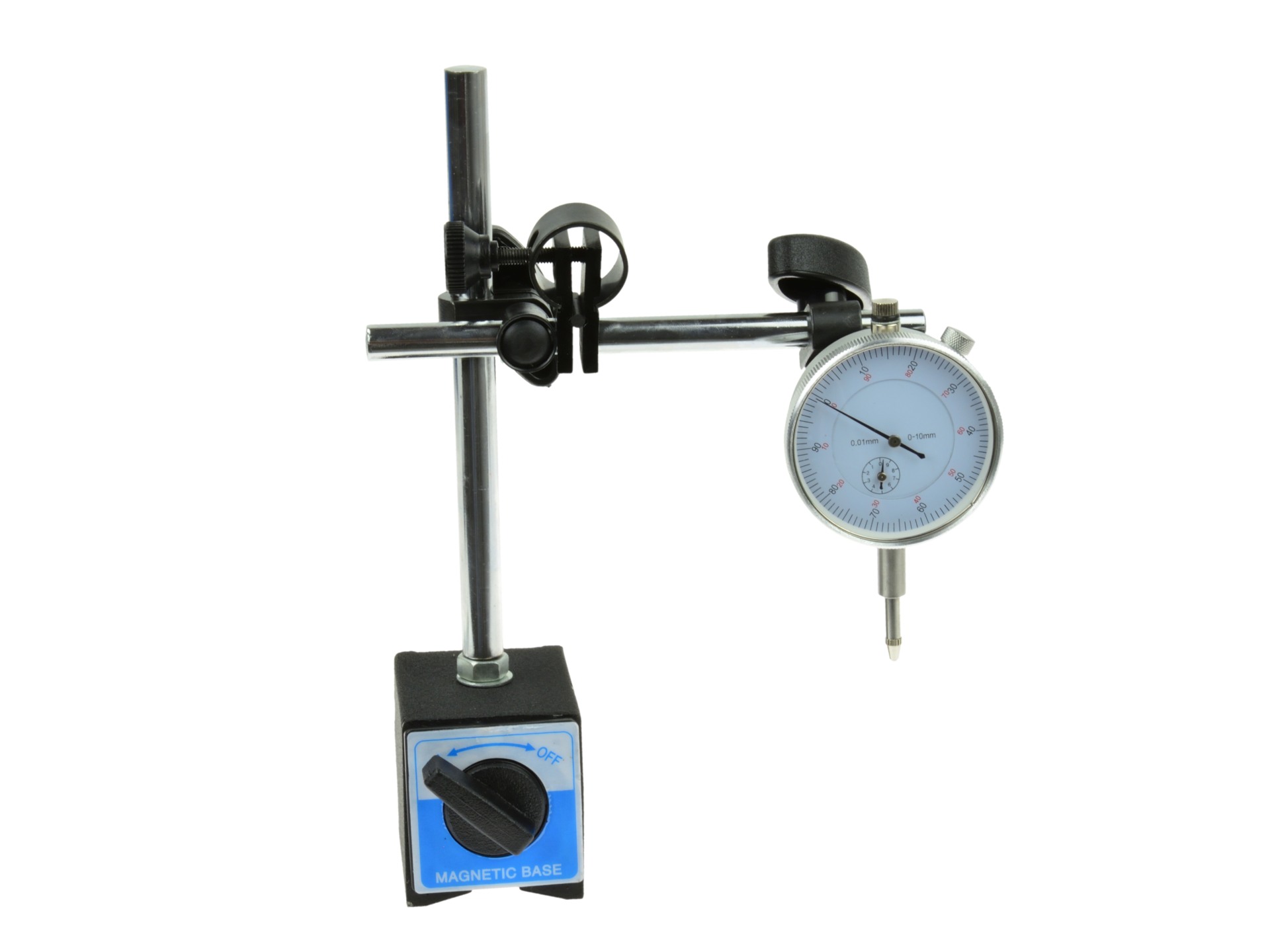 Meetklok met magneetstatief - Meetklokindicator DTI - 0 tot 10 mm - GEKO