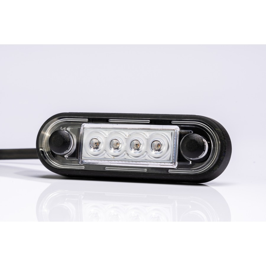 Zijmarkeringslamp wit - 4 LEDS - 12/24 volt - Contourlamp - Zijlamp - Fristom