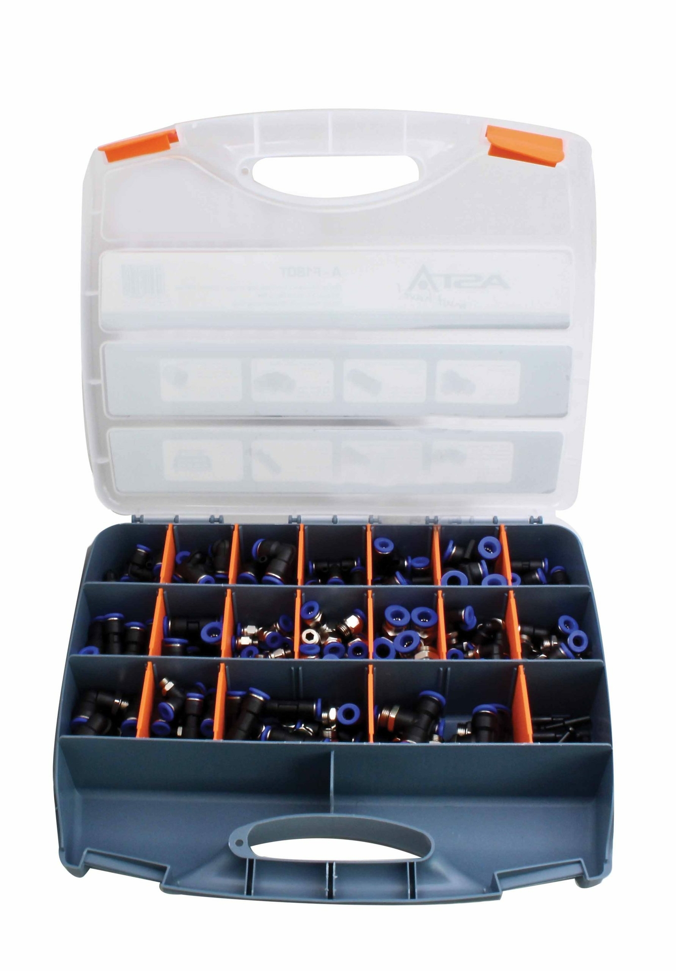Pneumatische slang fitting set - 180 delig - Insteekkoppelingen - Slang connectors - ASTA
