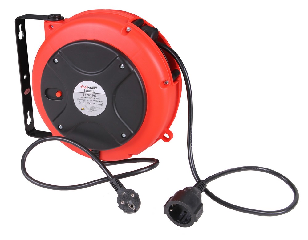 Stroomhaspel - Kabelhaspel automaat - 10 meter - 230 Volt - Fluxon