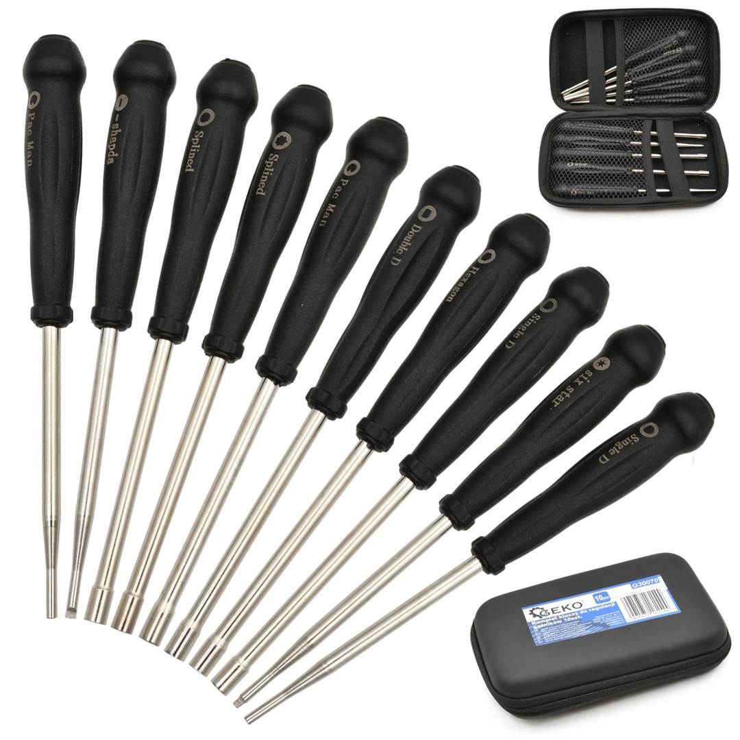 carburateur afstelgereedschap 10 delig - carburateur schroevendraaier set - afstelset motorfiets - naald afstel schroevendraaie