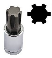 Ribe bit dop m6 55mm - ribe socket bit short - ribe socket - ribe screw 