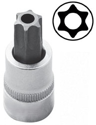 t27 torx met gat - T 27 star tamperoof e bit socket