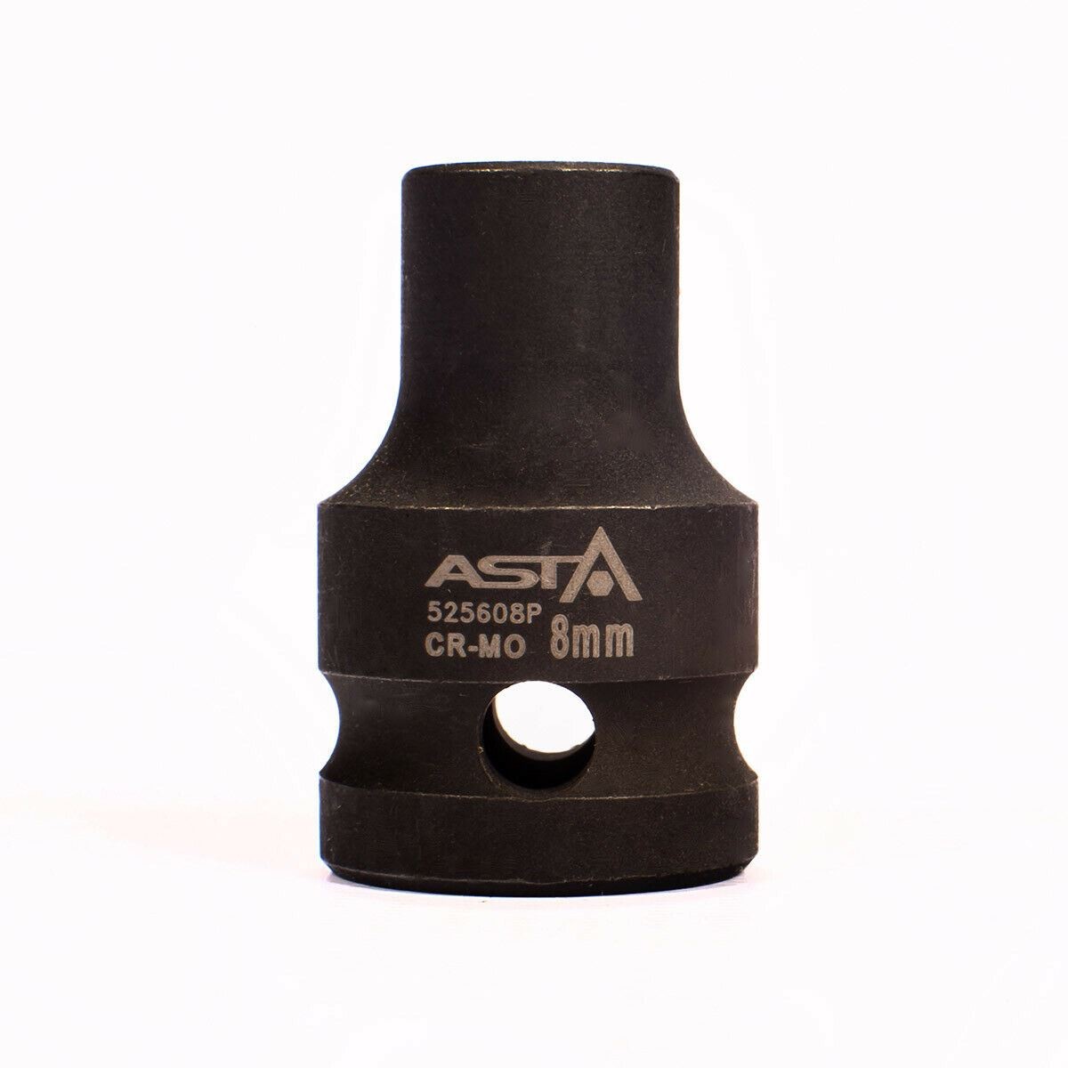 twaalfkant krachtdop - 8 mm - 1/2 duims aansluiting - slagdop - impact dop - rateldop - asta