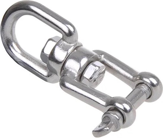 rvs wervel oog-gaffel - draairotol - swivel - draaioog - wartel