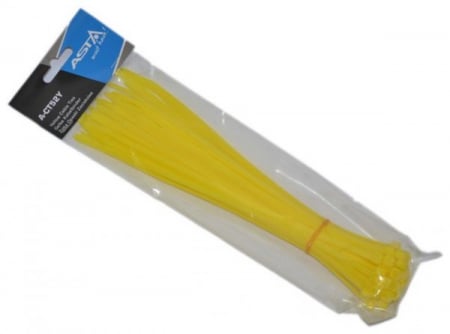 5 x 250 mm kabelbinder - trekbandje - bundelbandje - cable zipper yellow 