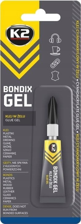 k2 bondix gel wc541 3g snel drogende cyanoacrylaat gellijm
