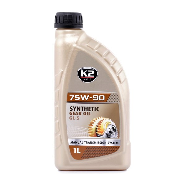 k2 75w-90 gl5 gl4 1l transmissieolie - nieuwste nanotech-technologie - hoogwaardige, volledig synthetische transmissieolie -  s