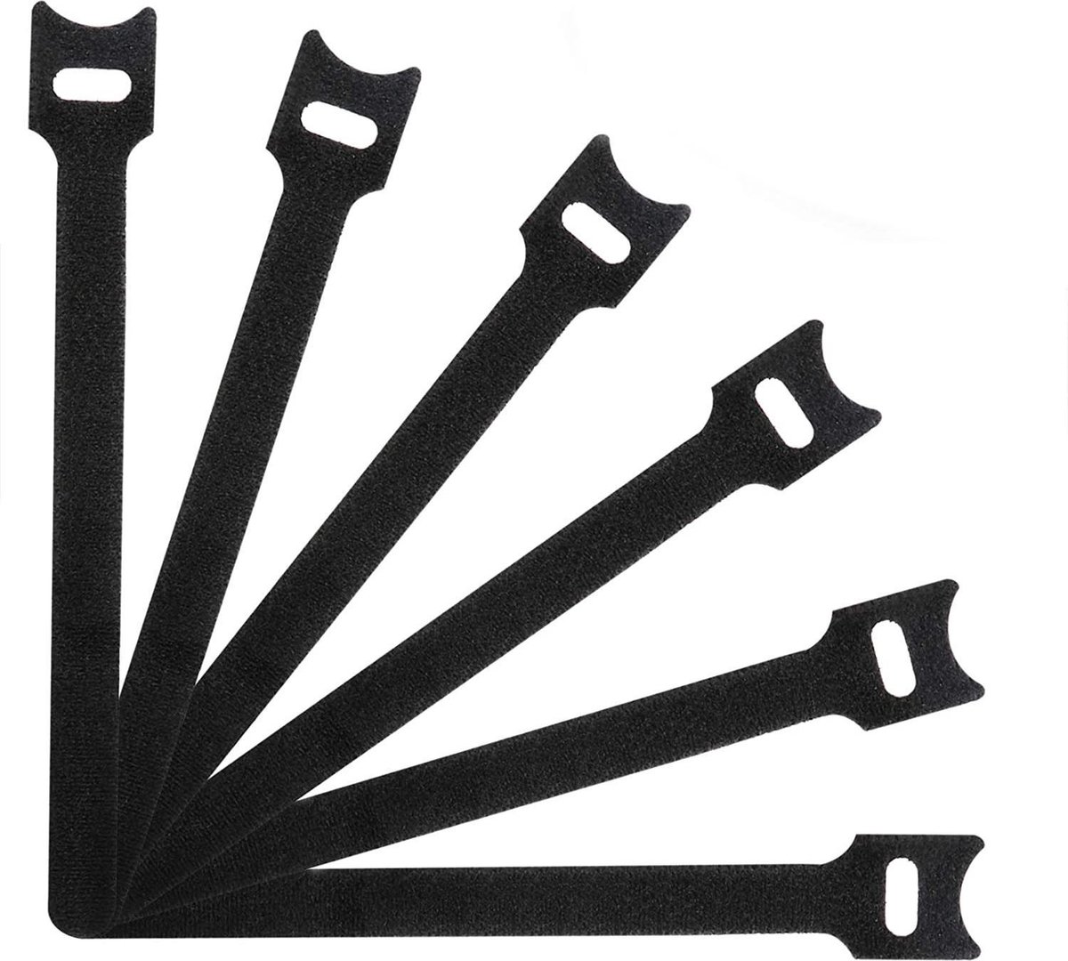 kabelbinders met velcro lengte 230mm breedte 13mm 5 stuks in verpakking