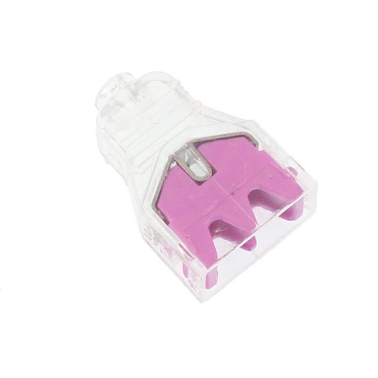 snelle elektrische connectoren - 2 connectoren draad - tot 2,5 mm2 - 10 stuks in pak