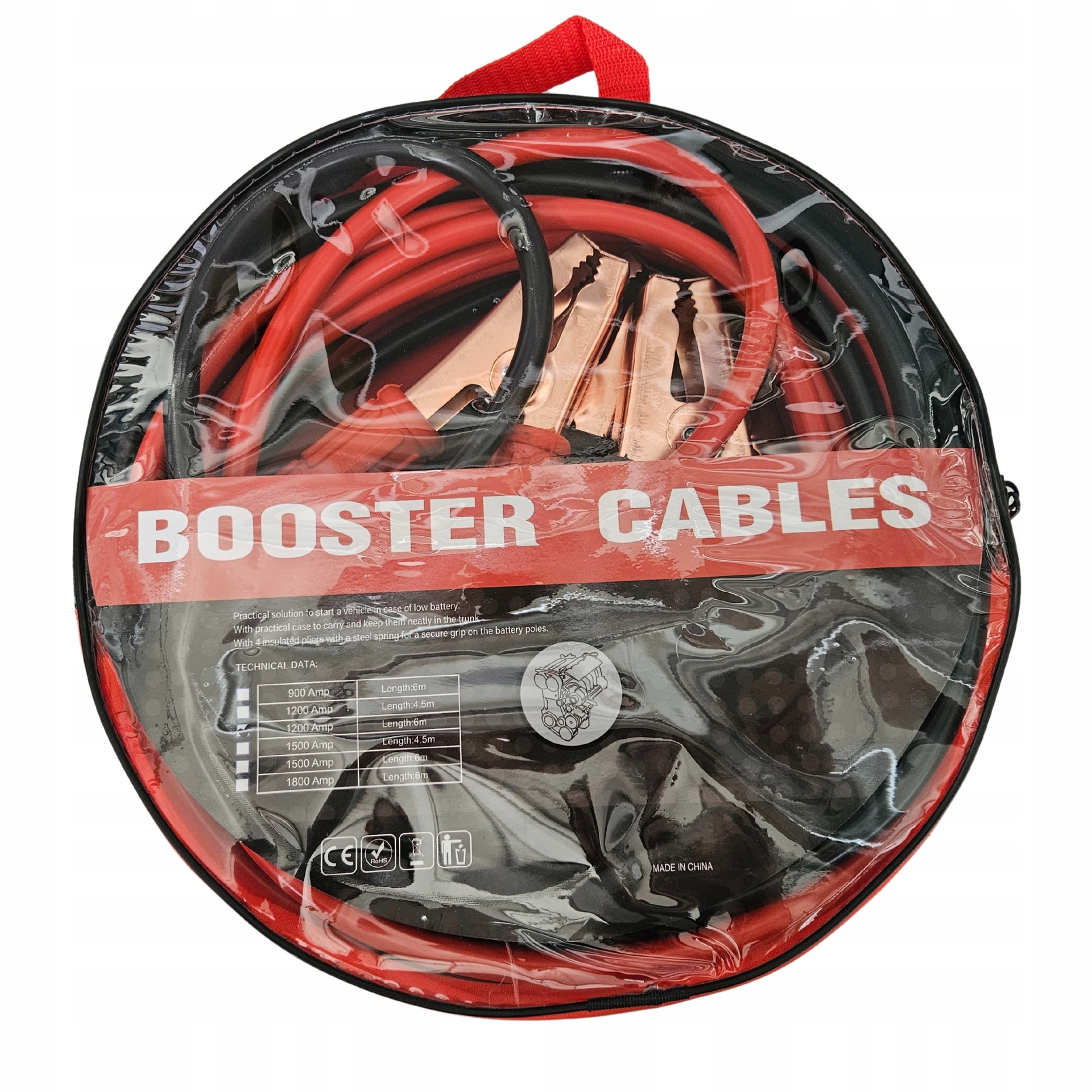 startkabels - 1800A - 6 meter - accukabel - 35mm² dikke kabel