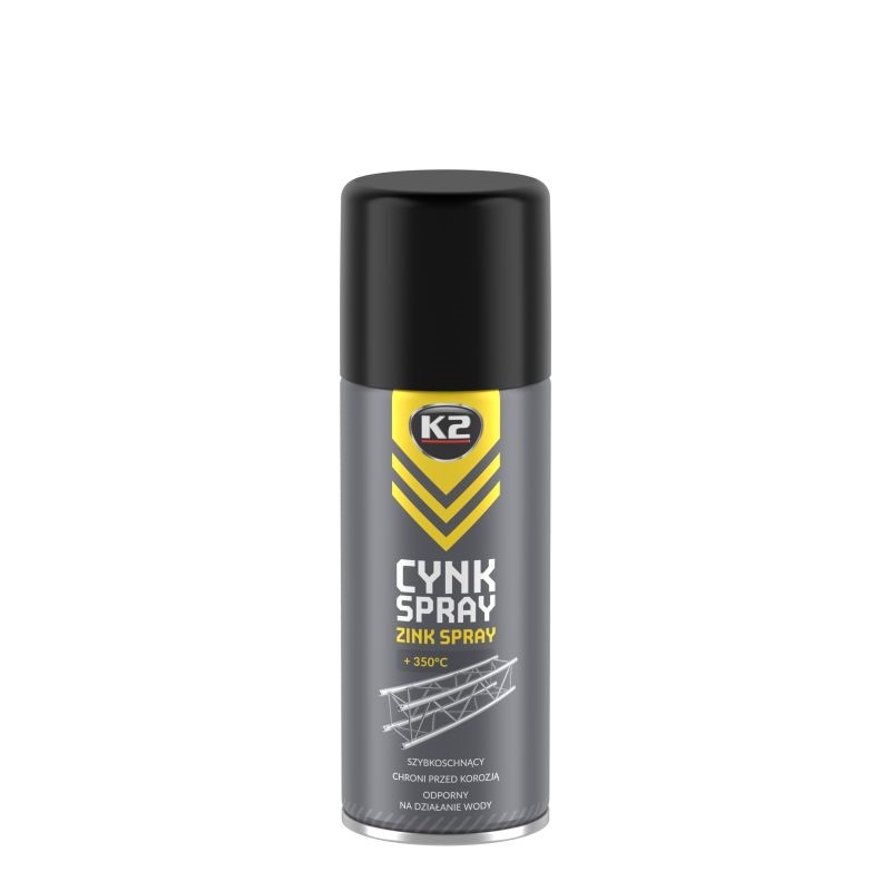 k2 zinkspray 400 ml - sneldrogende corrosiebescherming voor metaal