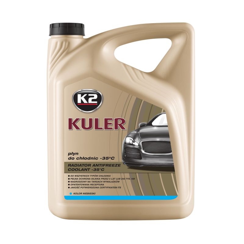 koelvloeistof blauw 5 liter - radiator vloeistof - koelwater - k2