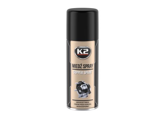 k2 kopervet 400ml - koperspray - kopervet voor schroefdraad remmen en uitlaat