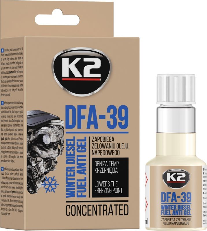k2 dfa-39 - 50ml - brandstoftoevoegsel - diesel antivries - diesel antistollingsmiddel