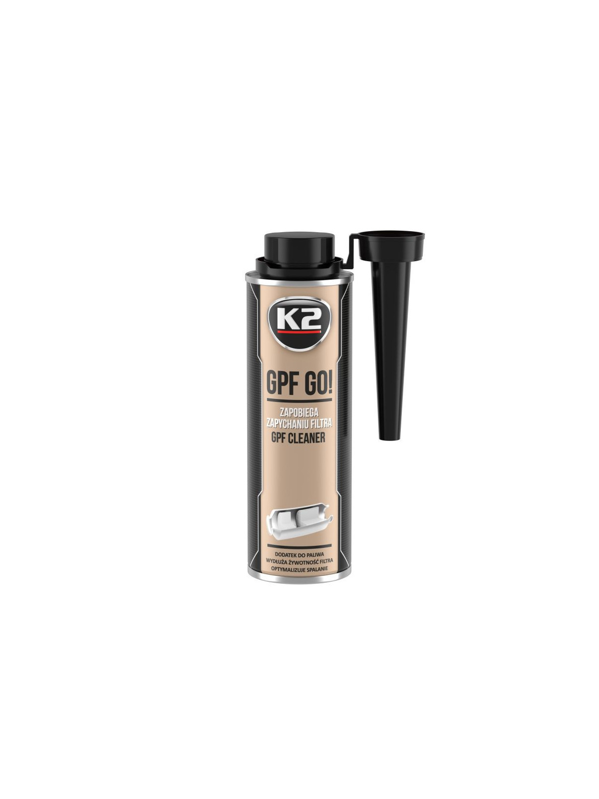 k2 gpf go - brandstofadditief - roetfilterreiniger - filterbeschermer - 250ml