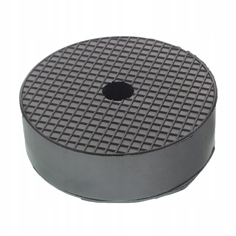 rubberen opname pad 100x30x5 mm 1 gat - steunrubber - beschermrubber 