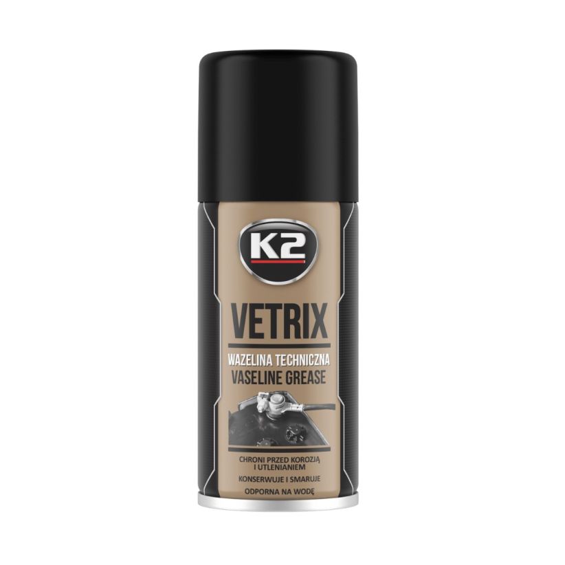 k2 vetrix - technische vaseline in spuitbusvorm - vaseline vet
