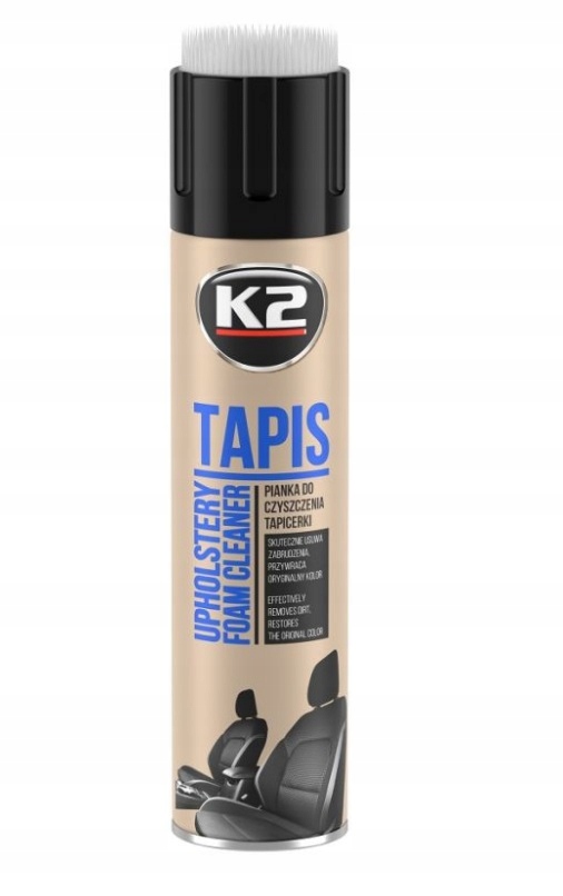 k2 tapis 600ml inclusief borstel - schuim voor het reinigen van bekleding - meubelreiniger - professioneel reiniger