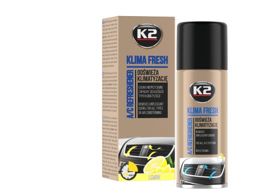 k2 klima fresh lemon 150ml - airco reiniger - interieur verfrisser