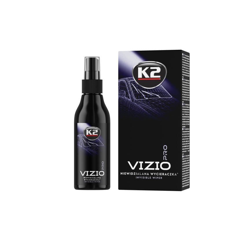 k2 vizio pro - professionele hydrofobe coating -  150 ml - onzichtbare ruitenwisser