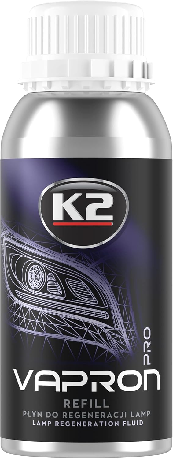 k2 vapron pro - koplampen herstellen - navulling - refill - 600ml - koplamp reiniging