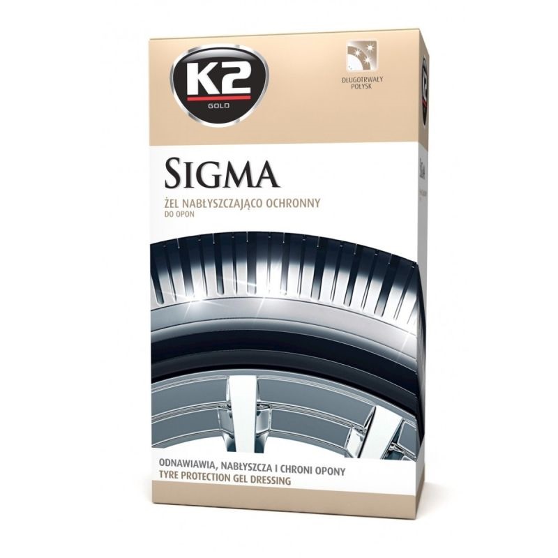 k2 sigma bandenzwart gel 500ml - diepe kleur - uv bescherming - rubberverzorging