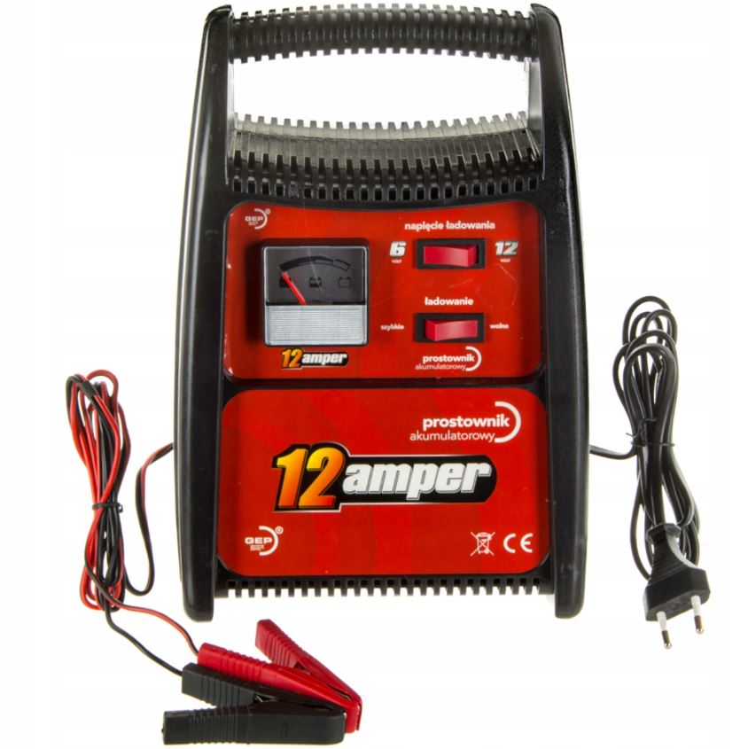 professionele acculader 12 ampère - batterijoplader 6 en 12 volt - voor accu's van 30ah tot 160ah - geschikt voor